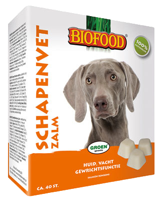 Snoep / snacks Biofood schapenvet zalm 40st