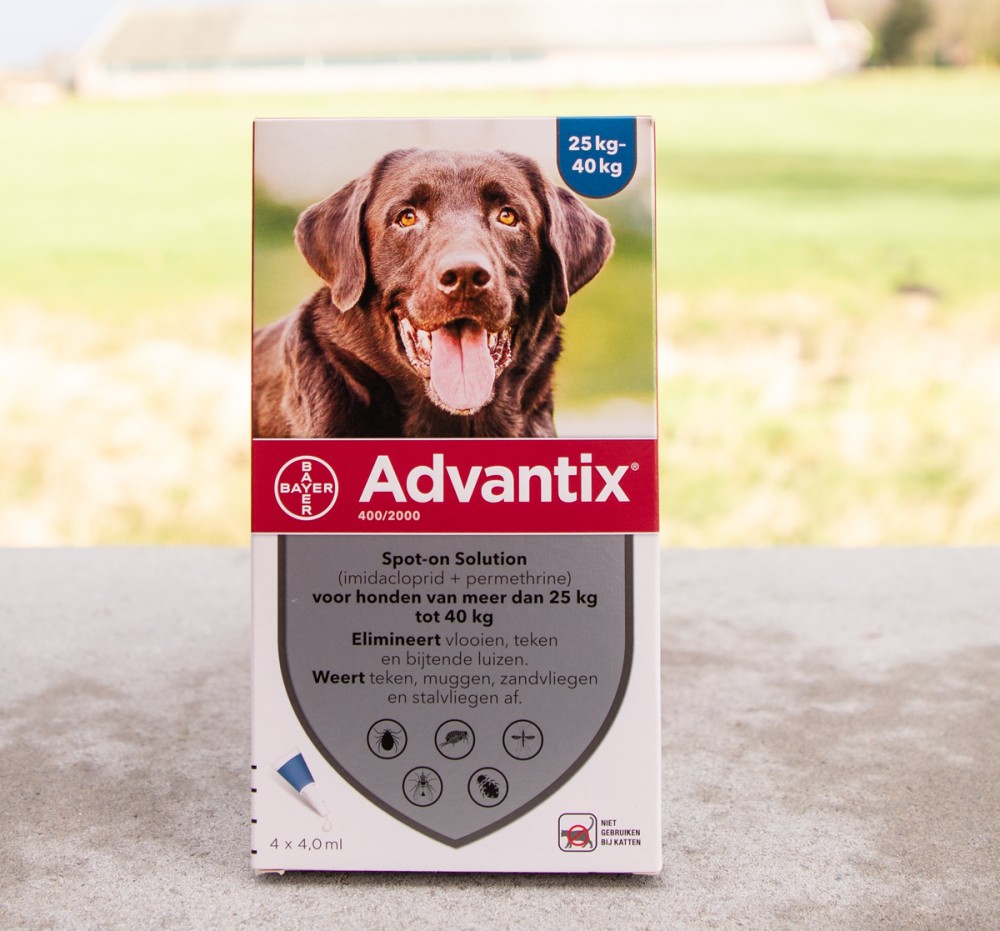 Advantix vlooiendruppels honden van 25-40 kilo |